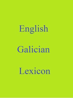 cover image of English Galician Lexicon